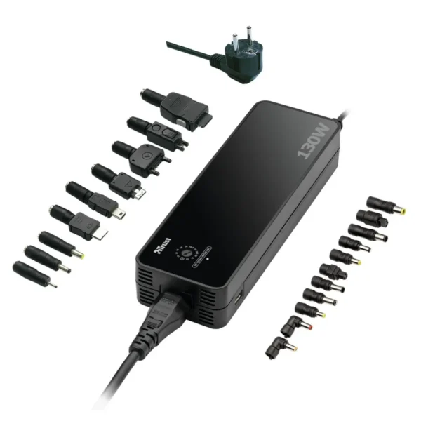 Trust 130W Compact Multi Function Notebook Power Adapter PW-2130 power adapter/inverter Black