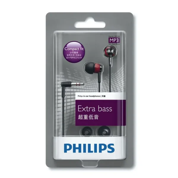 Philips SHE7000BR/28 headphones/headset Wired In-ear Black, Red