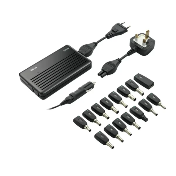 Trust 100W Slimline Multi Function Power Adapter power adapter/inverter Black