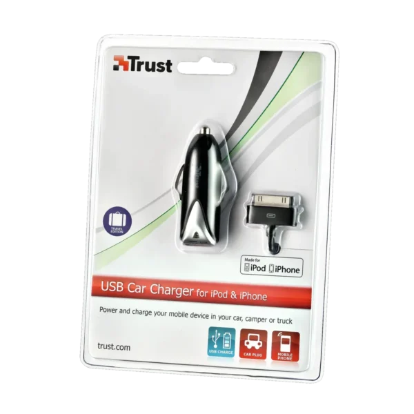 Trust 17732 mobile device charger MP4, Smartphone Black Cigar lighter Auto