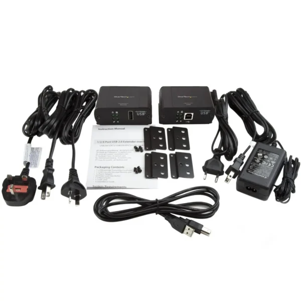 StarTech.com Newer version available USB2001EXT2NA: 1-Port USB 2.0 Ethernet Extender – Up to 330ft(100m) Extension Over Cat5/Cat6 -Industrial USB Over UTP Repeater