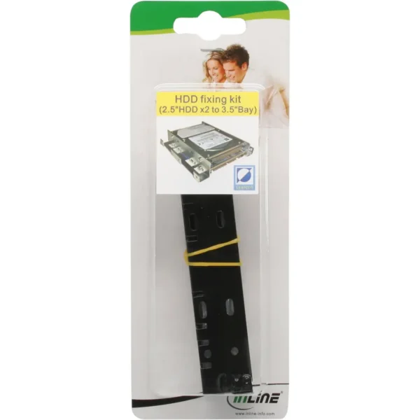 InLine Two 2.5″ HDD / SSD to 3.5″ HDD size Braket Kit only Bracket and Screws