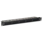 Equip 50-Port Cat.3 RJ45 ISDN Patch Panel, Black