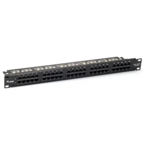Equip 50-Port Cat.3 RJ45 ISDN Patch Panel, Black