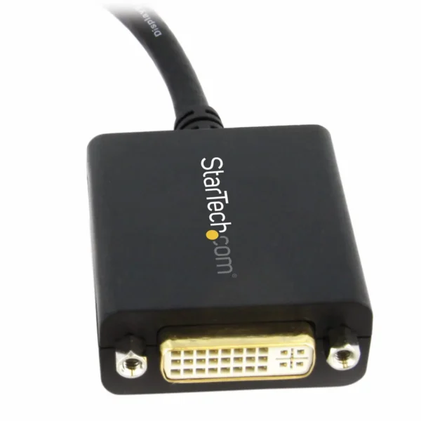 StarTech.com DisplayPort to DVI Adapter – DisplayPort to DVI-D Adapter Video Converter 1080p – DP 1.2 to DVI Monitor/Display Cable Adapter Dongle – DP to DVI Adapter – Latching DP Connector