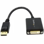 StarTech.com DisplayPort to DVI Adapter – DisplayPort to DVI-D Adapter Video Converter 1080p – DP 1.2 to DVI Monitor/Display Cable Adapter Dongle – DP to DVI Adapter – Latching DP Connector