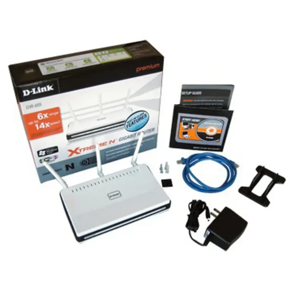 D-Link DIR-655 wireless router Gigabit Ethernet White