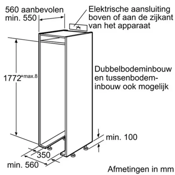 Bosch Serie 8 KIF42P60 fridge Built-in 302 L White