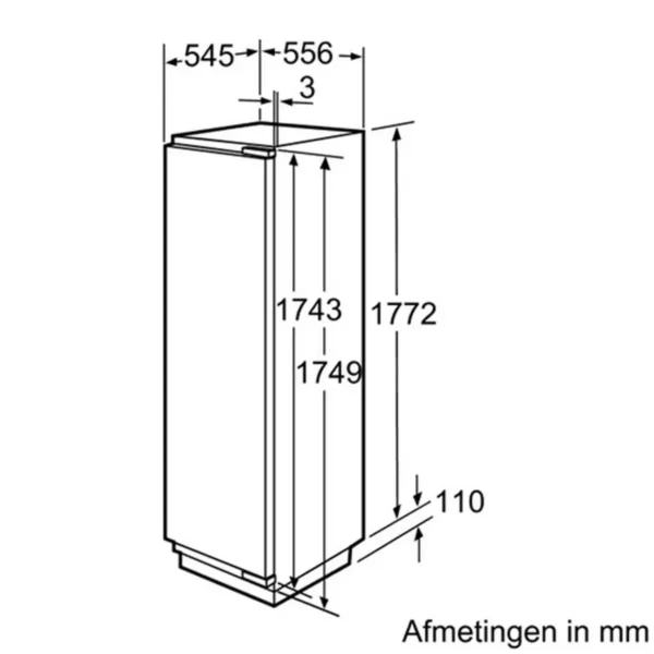 Bosch Serie 8 KIF42P60 fridge Built-in 302 L White