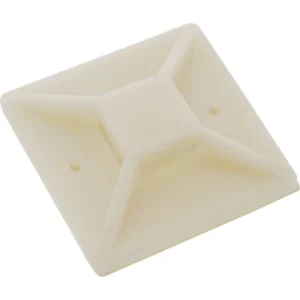 InLine Cable Tie Mounts Adhesive 20x20mm nature 10 pcs.