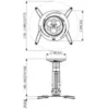 Vogel’s PPC 2030 project mount Ceiling Silver