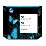 HP 70 2-pack 130-ml Light Cyan DesignJet Ink Cartridges print head