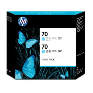 HP 70 2-pack 130-ml Light Cyan DesignJet Ink Cartridges print head