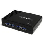 StarTech.com 4 Port Black SuperSpeed USB 3.0 Hub