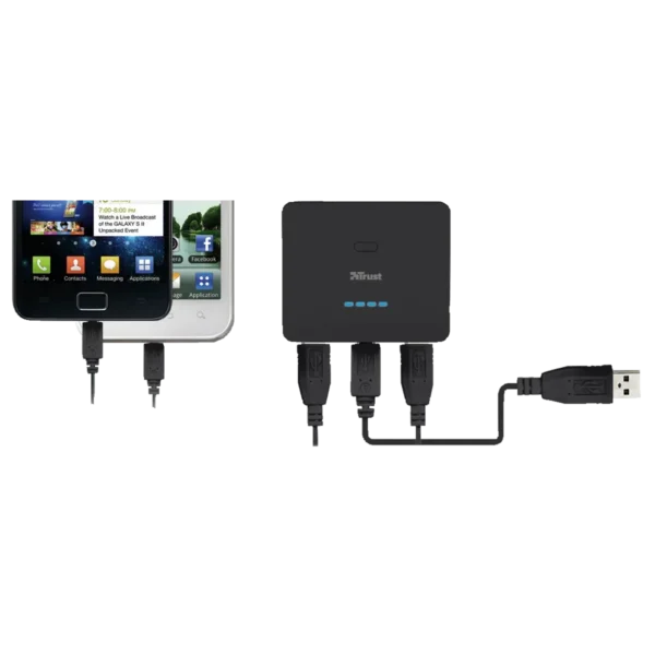 Trust 18482 power bank 5200 mAh Black