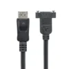 StarTech.com 3ft (1m) Panel Mount DisplayPort Cable – 4K x 2K – DisplayPort 1.2 Extension Cable Male to Female – DP Video Extender Cord with Panel Mount DP Connector – DP Monitor Cable