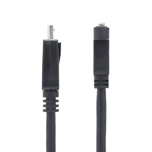 StarTech.com 3ft (1m) Panel Mount DisplayPort Cable – 4K x 2K – DisplayPort 1.2 Extension Cable Male to Female – DP Video Extender Cord with Panel Mount DP Connector – DP Monitor Cable