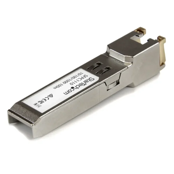 StarTech.com Cisco SFP-GE-T Compatible SFP Transceiver Module – 10/100/1000BASE-TX~Cisco SFP-GE-T Compatible SFP Module – 1000BASE-T – SFP to RJ45 Cat6/Cat5e – 10/100/1000 Mbps – RJ-45 100m – Cisco IE3400, IE3300, IE3200