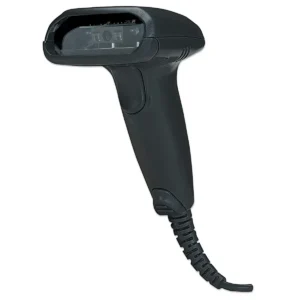 Manhattan Long Range CCD Handheld Barcode Scanner, USB, 500mm Scan Depth, Cable 1.5m, Max Ambient Light 10,000 lux (sunlight), Black, Three Year Warranty