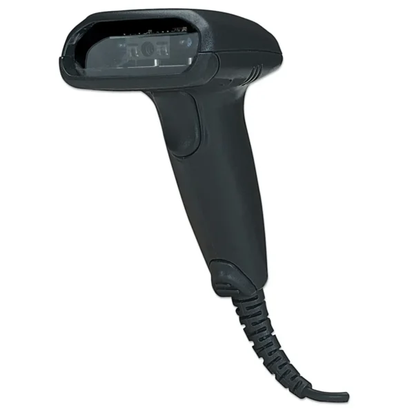 Manhattan Long Range CCD Handheld Barcode Scanner, USB, 500mm Scan Depth, Cable 1.5m, Max Ambient Light 10,000 lux (sunlight), Black, Three Year Warranty
