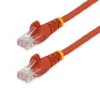 StarTech.com Cat5e Patch Cable with Snagless RJ45 Connectors – 2 ft, Red