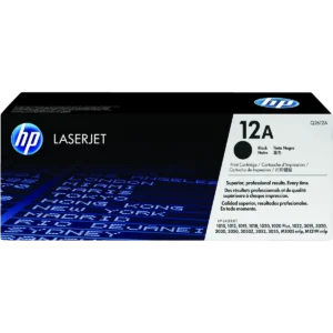 HP 12A Black Original LaserJet Toner Cartridge