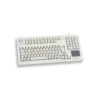 CHERRY TouchBoard G80-11900 Corded Keyboard with Touchpad, Light Grey, USB, (QWERTY – UK)