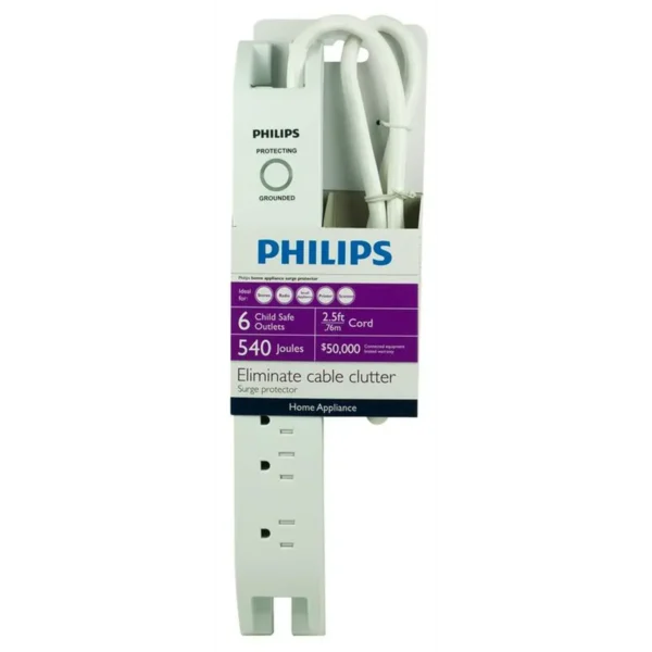 Philips Home Electronics Surge Protector SPP3060W/17
