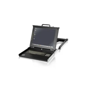 LevelOne 17″ LCD KVM Rack Console, French K/B