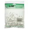 InLine Modular Plug 8P8C RJ45 for Crimping to Round Cable ISDN, 100 pcs.