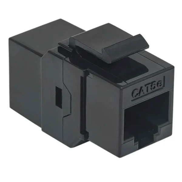 Intellinet Inline Coupler, Cat5e, UTP, Keystone Type, 8P8C Female to 8P8C Female, Black