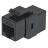 Intellinet Inline Coupler, Cat5e, UTP, Keystone Type, 8P8C Female to 8P8C Female, Black
