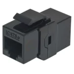 Intellinet Inline Coupler, Cat5e, UTP, Keystone Type, 8P8C Female to 8P8C Female, Black