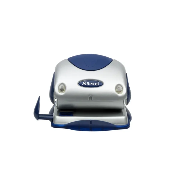 Rexel Precision 215 2 Hole Punch Silver/Blue