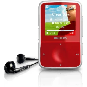 Philips GoGear SA1VBE04RW/17 MP3/MP4 player 4 GB Red, Silver