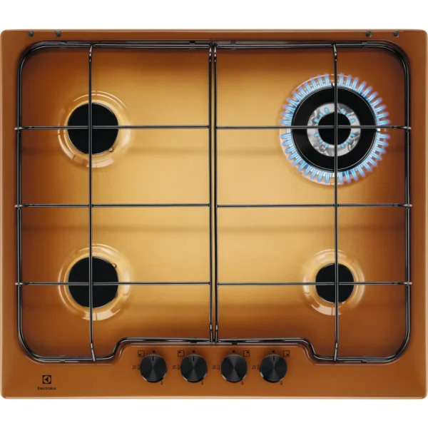 Electrolux PT640UV Brown Built-in 59.4 cm Gas 4 zone(s)