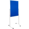Legamaster mobile multiboard navy-blue feltboard
