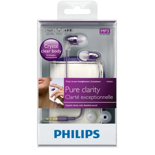 Philips SHE9621/28 headphones/headset Wired In-ear Violet, White
