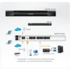 ATEN KN2124v KVM switch Rack mounting Black