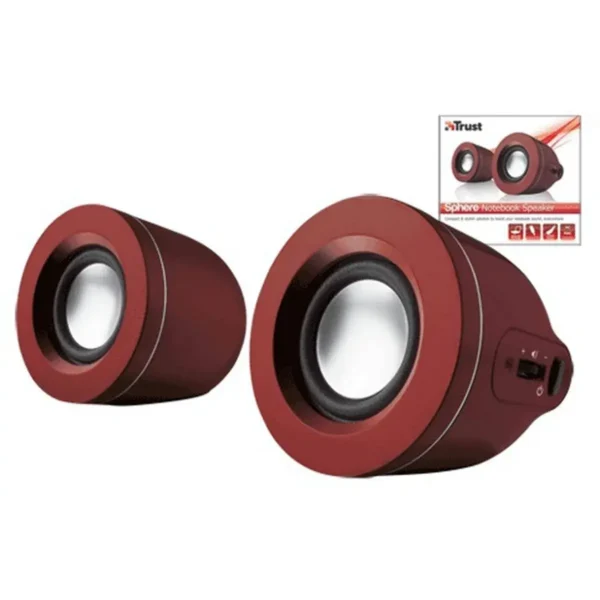 Trust Sphere Notebook Speaker Red Wired
