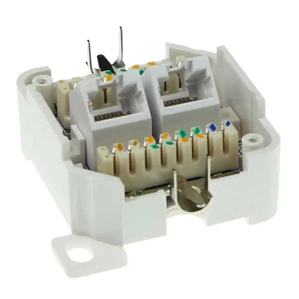 ACT Surface mounted box unshielded 2 ports German Style