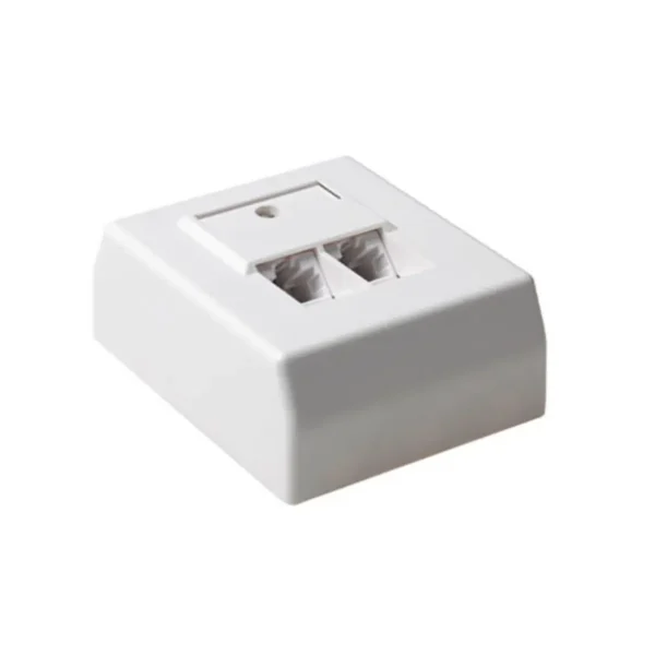 ACT Surface mounted box unshielded 2 ports German Style
