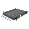 StarTech.com 2U Sliding Server Rack Mount Shelf – 20 to 30in Adjustable Mounting Depth – Vented – 50lb – Heavy Duty Universal 19” Rack Shelf for Equipment Rack – 24in Deep