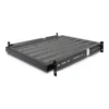 StarTech.com 2U Sliding Server Rack Mount Shelf – 20 to 30in Adjustable Mounting Depth – Vented – 50lb – Heavy Duty Universal 19” Rack Shelf for Equipment Rack – 24in Deep