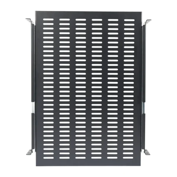 StarTech.com 2U Sliding Server Rack Mount Shelf – 20 to 30in Adjustable Mounting Depth – Vented – 50lb – Heavy Duty Universal 19” Rack Shelf for Equipment Rack – 24in Deep