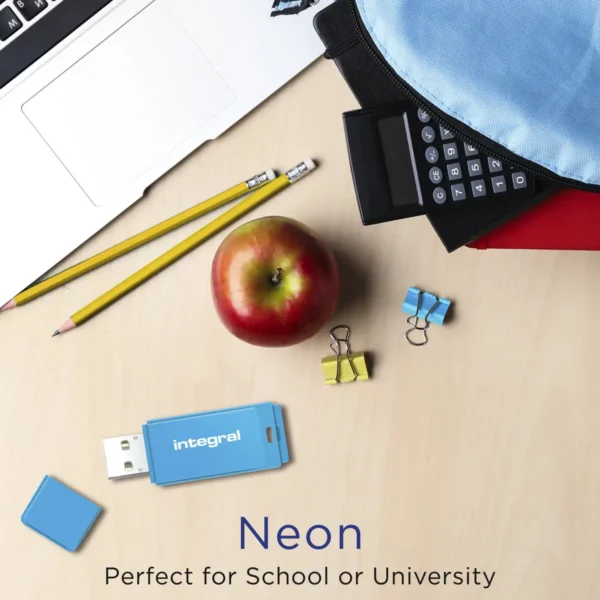 Integral 32GB USB2.0 DRIVE NEON BLUE