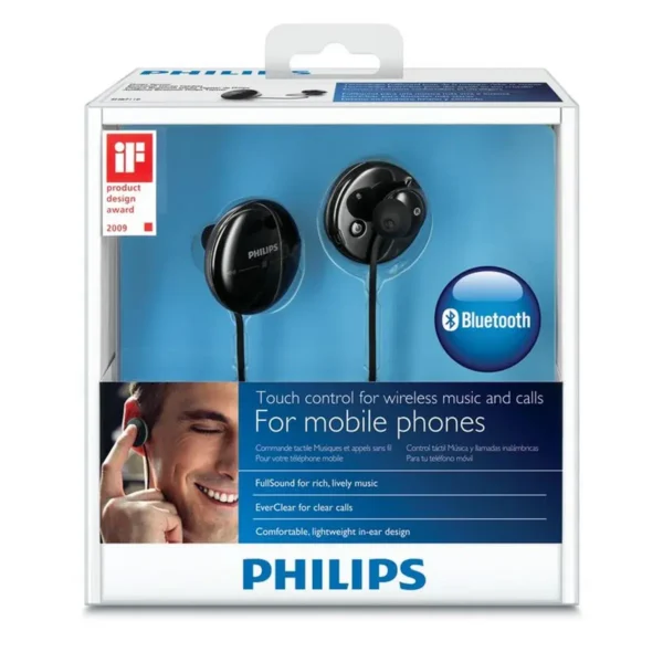 Philips Tapster SHB7110/37 headphones/headset Wireless In-ear USB Type-A Bluetooth Black, Grey