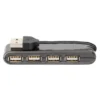 Trust USB hub – 4 ports 480 Mbit/s Black