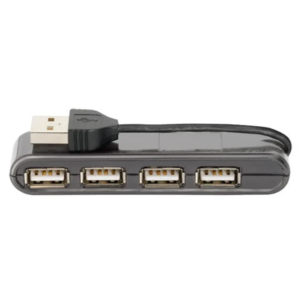 Trust USB hub – 4 ports 480 Mbit/s Black