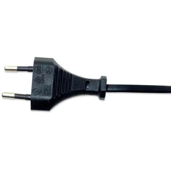 Manhattan Power Cord/Cable, Euro 2-pin (CEE 7/16) plug to C7 Female (figure of eight), 1.8m, 2.3A, Black, Lead, Lifetime Warranty